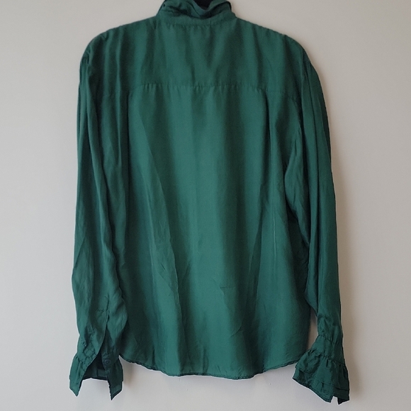 VTG Silk Ruffle Blouse - Picture 7 of 13
